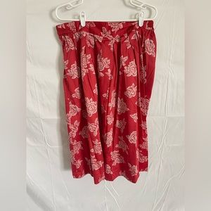 ModCloth Floral Print Skirt Size Large